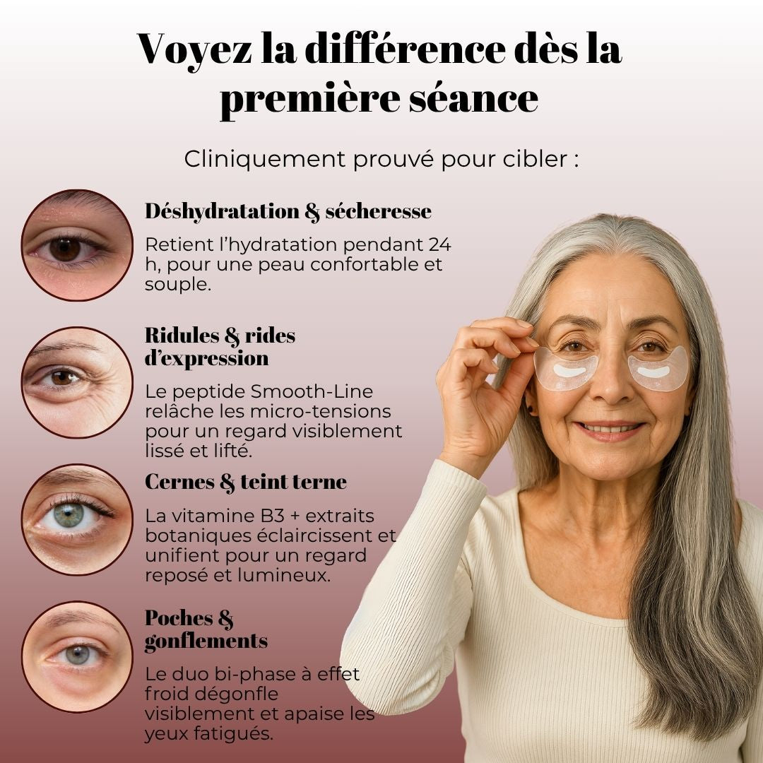 Patchs yeux au collagène lyophilisé haute pureté
