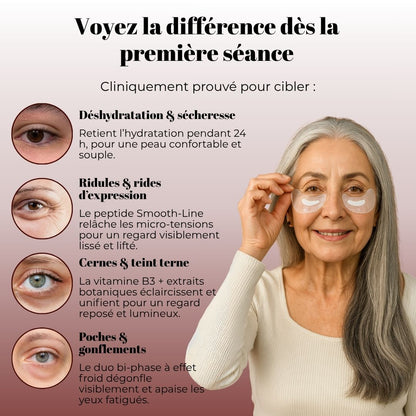 Patchs yeux au collagène lyophilisé haute pureté