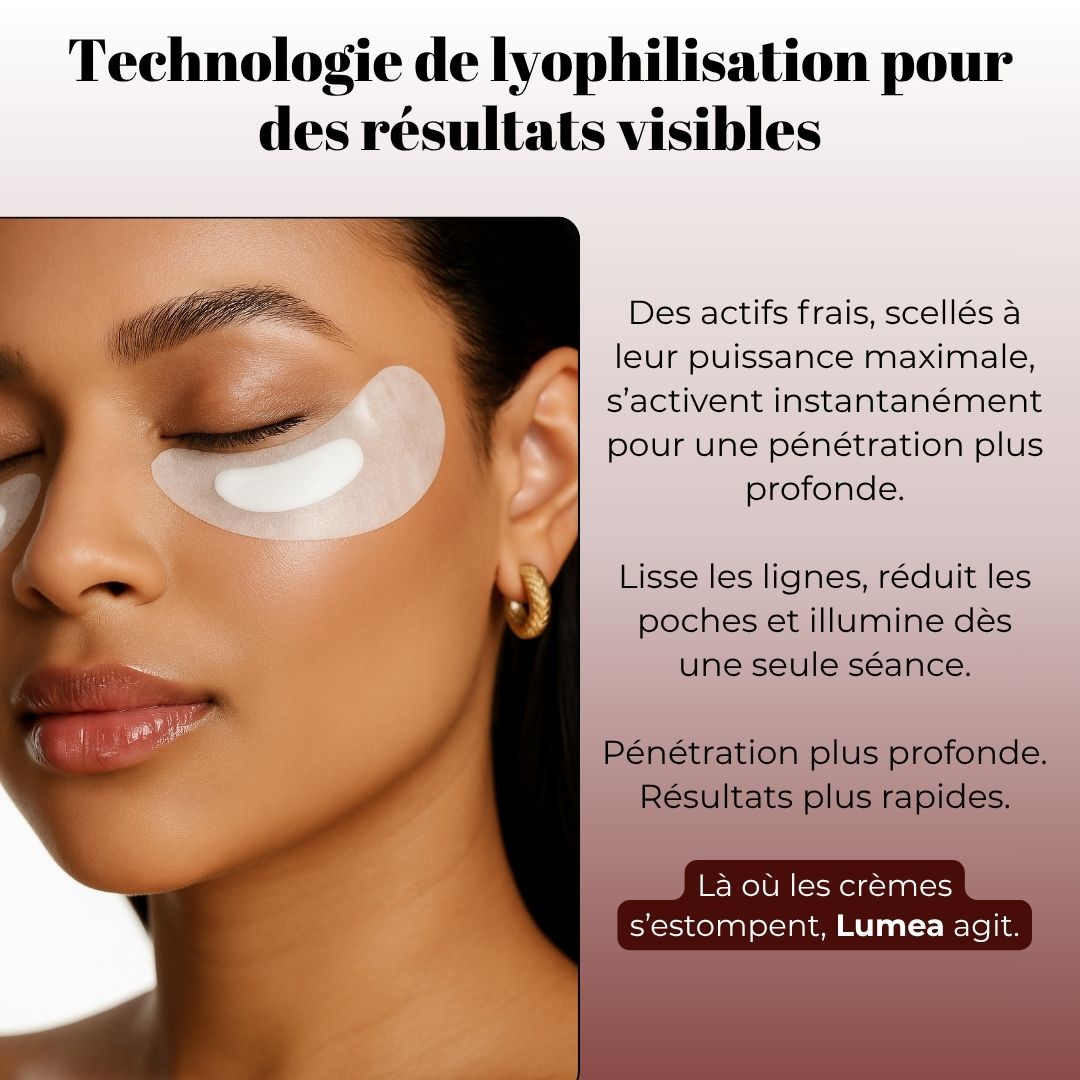 Patchs yeux au collagène lyophilisé haute pureté