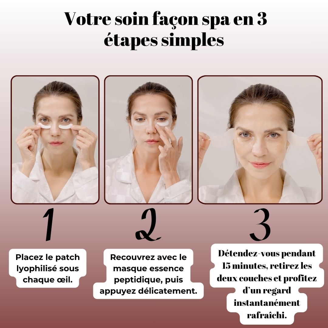Patchs yeux au collagène lyophilisé haute pureté