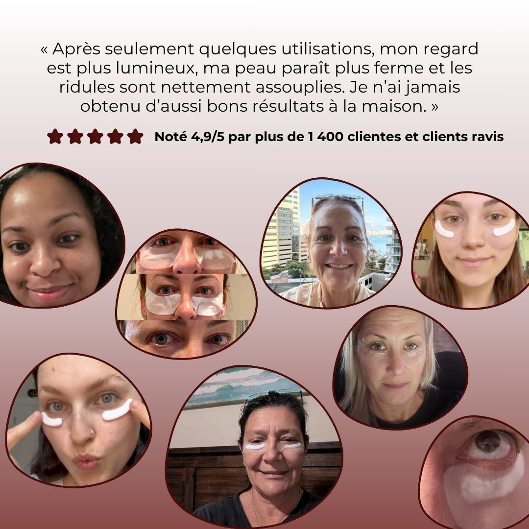 Patchs yeux au collagène lyophilisé haute pureté