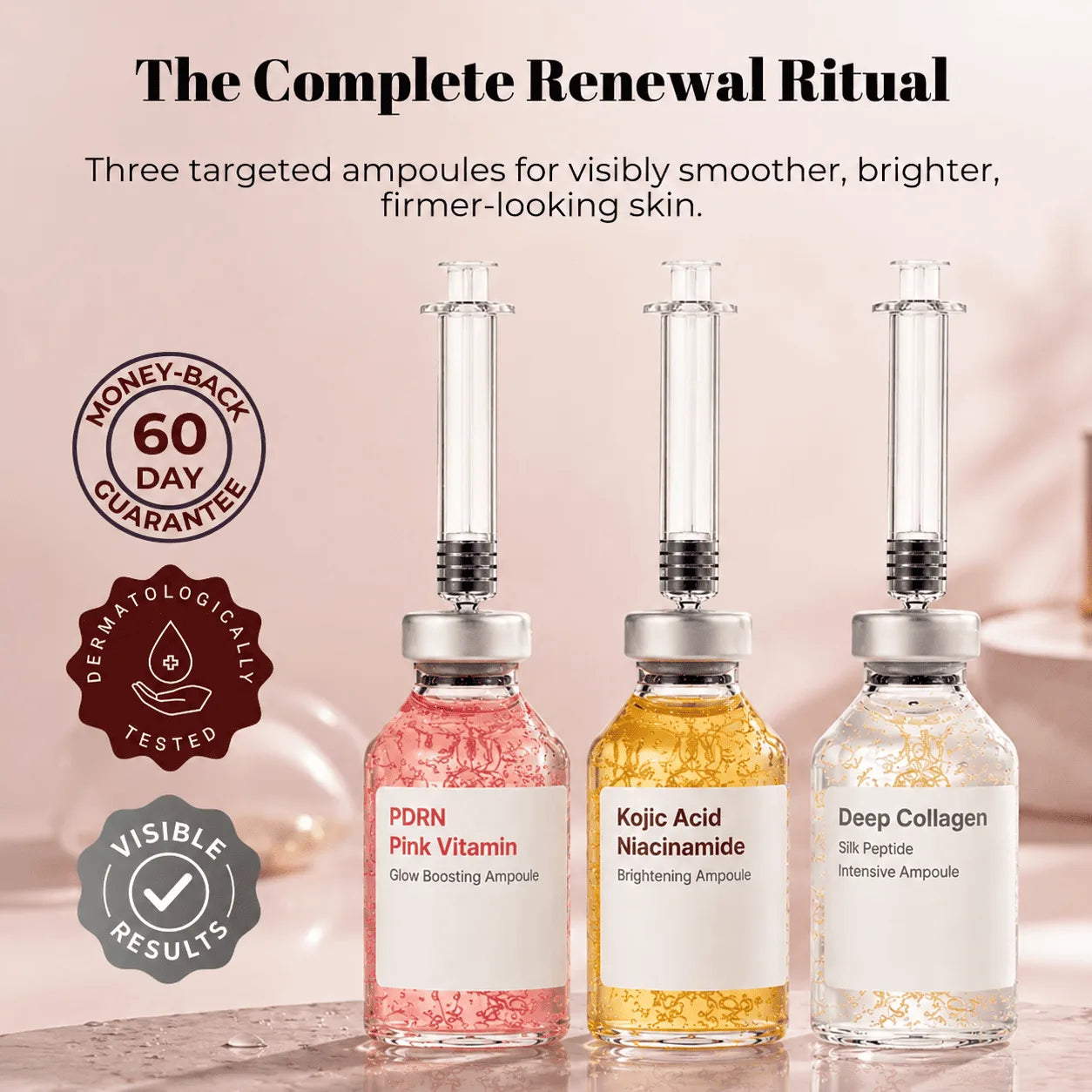 Lumea Complete Renewal Ritual with PDRN, Kojic Acid Niacinamide and Deep Collagen ampoules