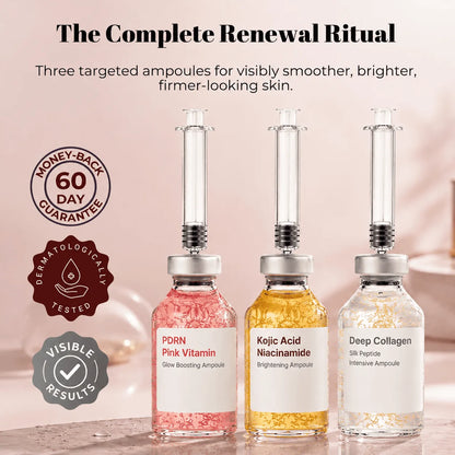 Lumea Complete Renewal Ritual with PDRN, Kojic Acid Niacinamide and Deep Collagen ampoules
